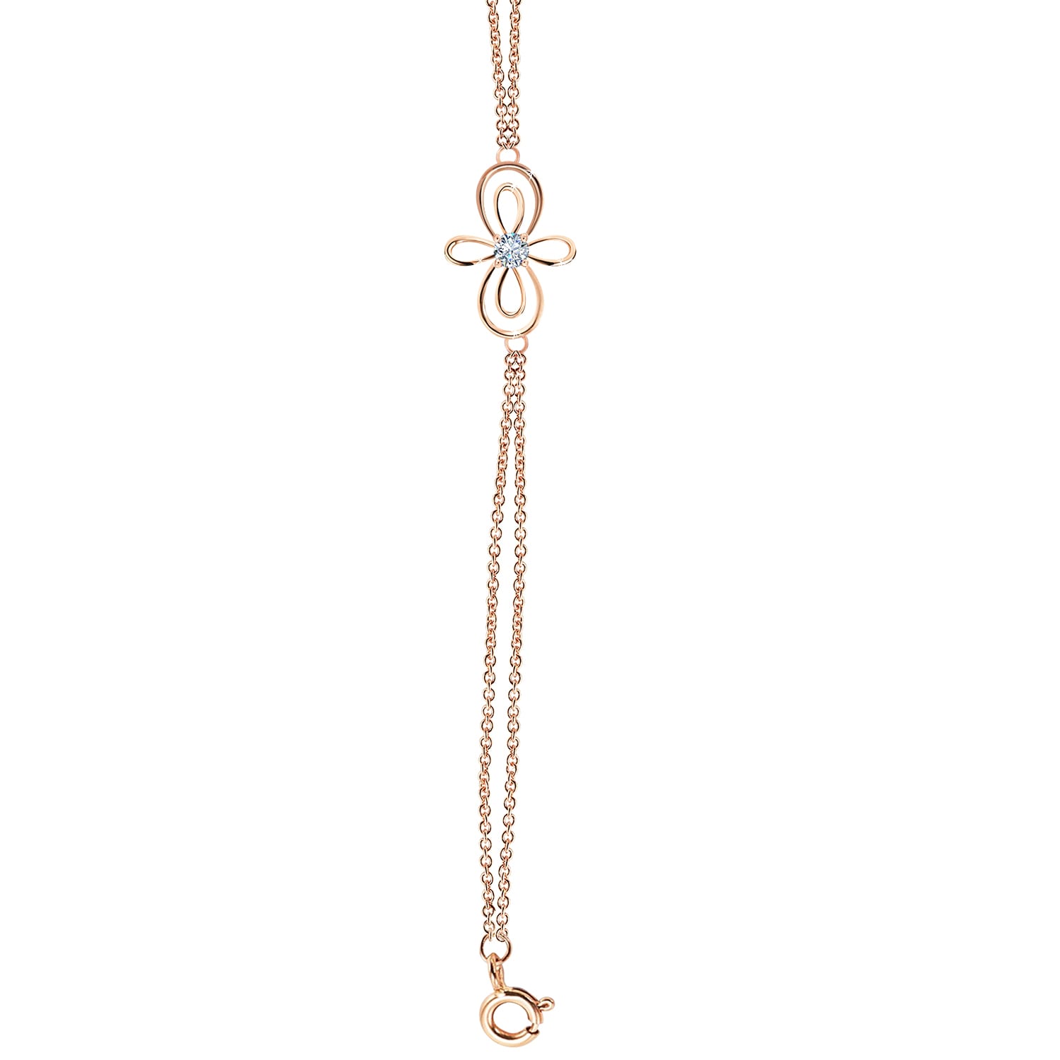 Tiffany & Co Infinity Diamond 18K Rose Gold Bracelet
