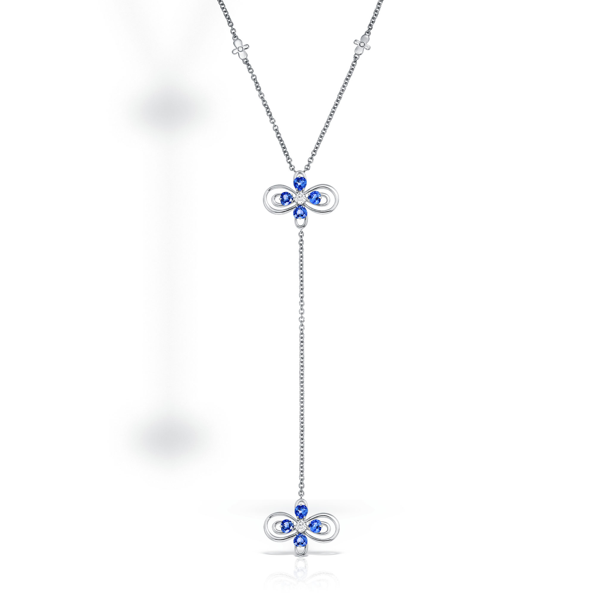 Henri Maillardet - Infinity Flower Diamond Necklace in 18K rosé gold